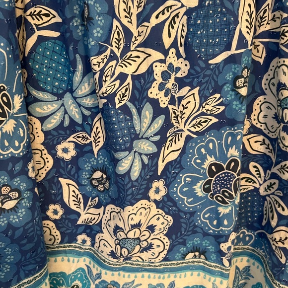 FARM Rio Blue Floral Midi Dress - Picture 2 of 10